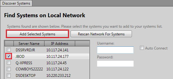 Can the DS ControlPoint client software scan the network and discover ...