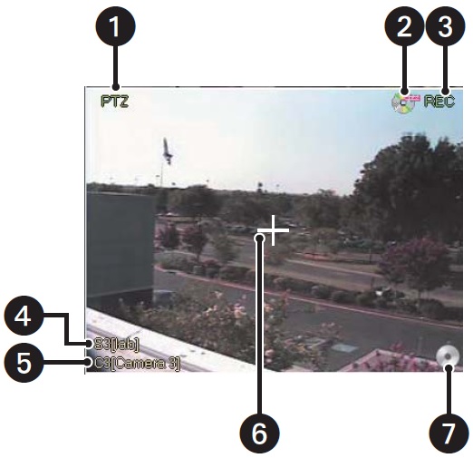 DX8100 Live View indicator status for On Screen Display OSD