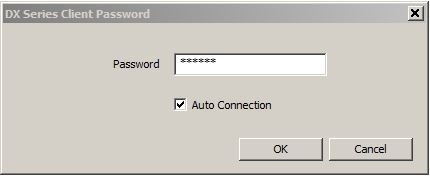 Configure the DX Series client to auto login to a DX8100?
