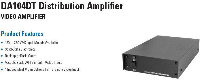 Splitting or Amplifying the Analog Video Signal