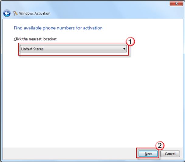Activate the Windows 7 operating system utilizing Microsoft's automated