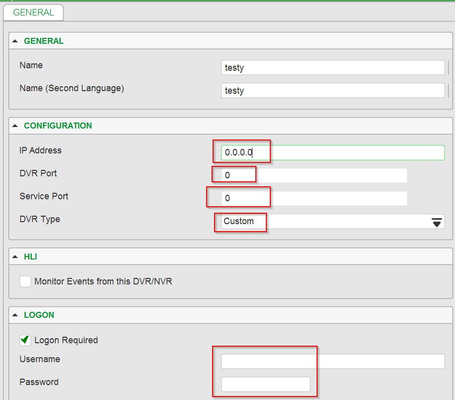 How to setup a Pelco DVR in Security Expert.