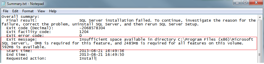 The Digital Sentry installer fails when installing SQL 2008 Express ...