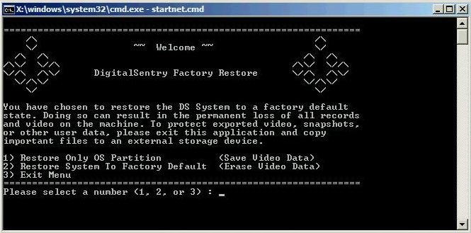 How to perform a recovery on the DSSRV and DSSRV2 series Network Video ...