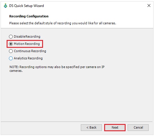 How to configure motion recording on a DigitalSentry system.