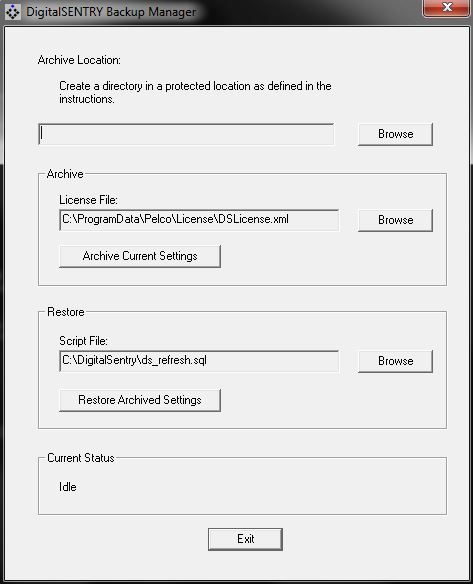 How to backup/import system configuration settings for Digital Sentry ...