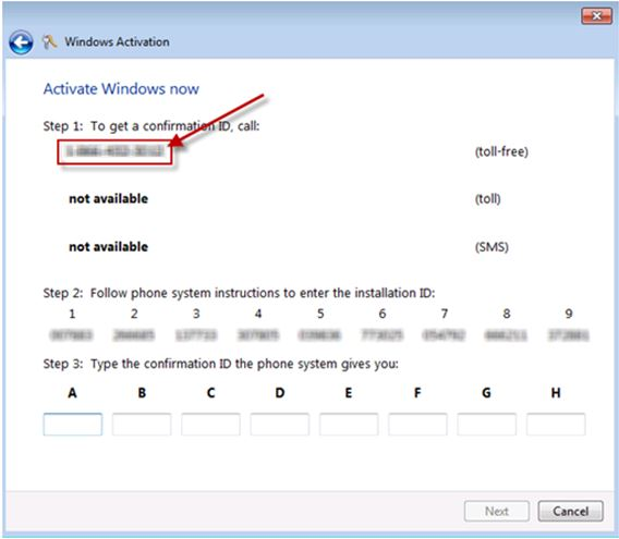 Activate the Windows 7 operating system utilizing Microsoft's automated ...