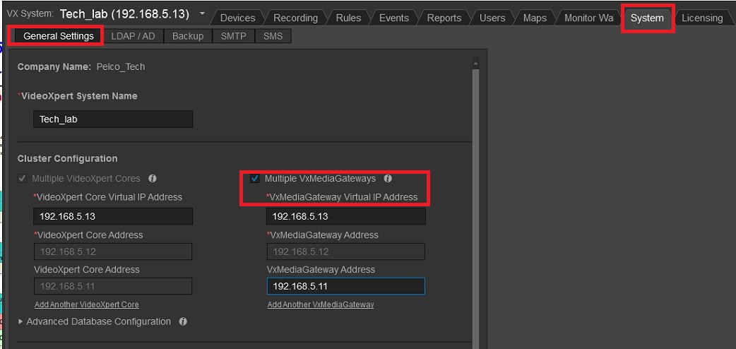 VXE: Changing the IP Address of a clustered VX Enterprise system