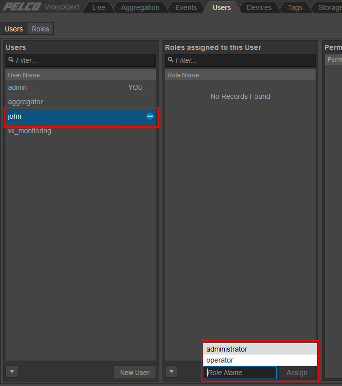 VideoXpert: Managing Users